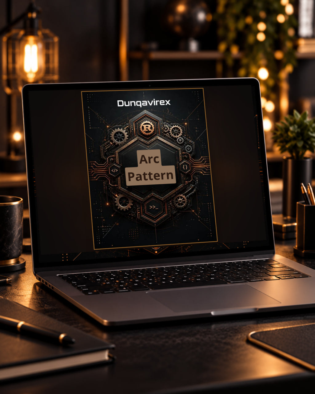 Arc Pattern laptop 